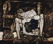 Egon Schiele Blind Mother, or The Mother Sweden oil painting artist